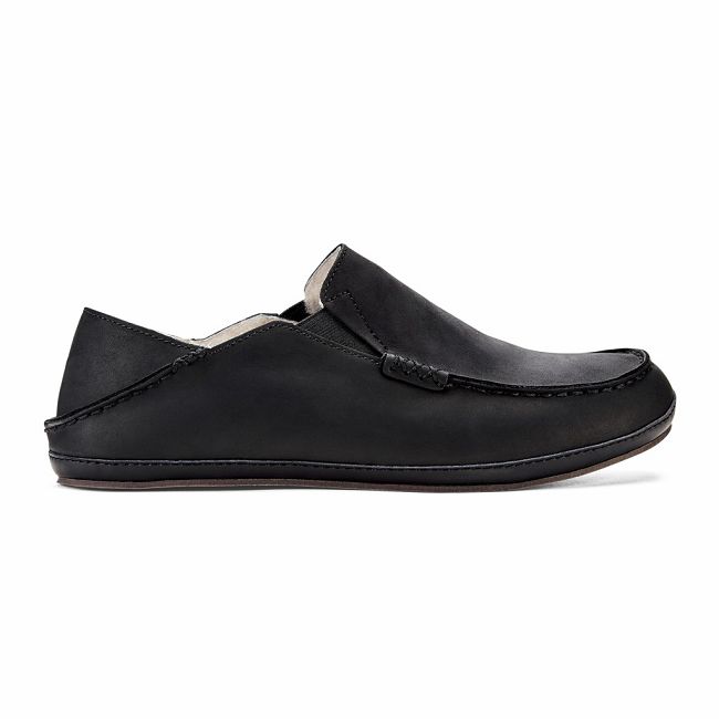 Olukai Men's Moloa Slipper - Onyx US128-476